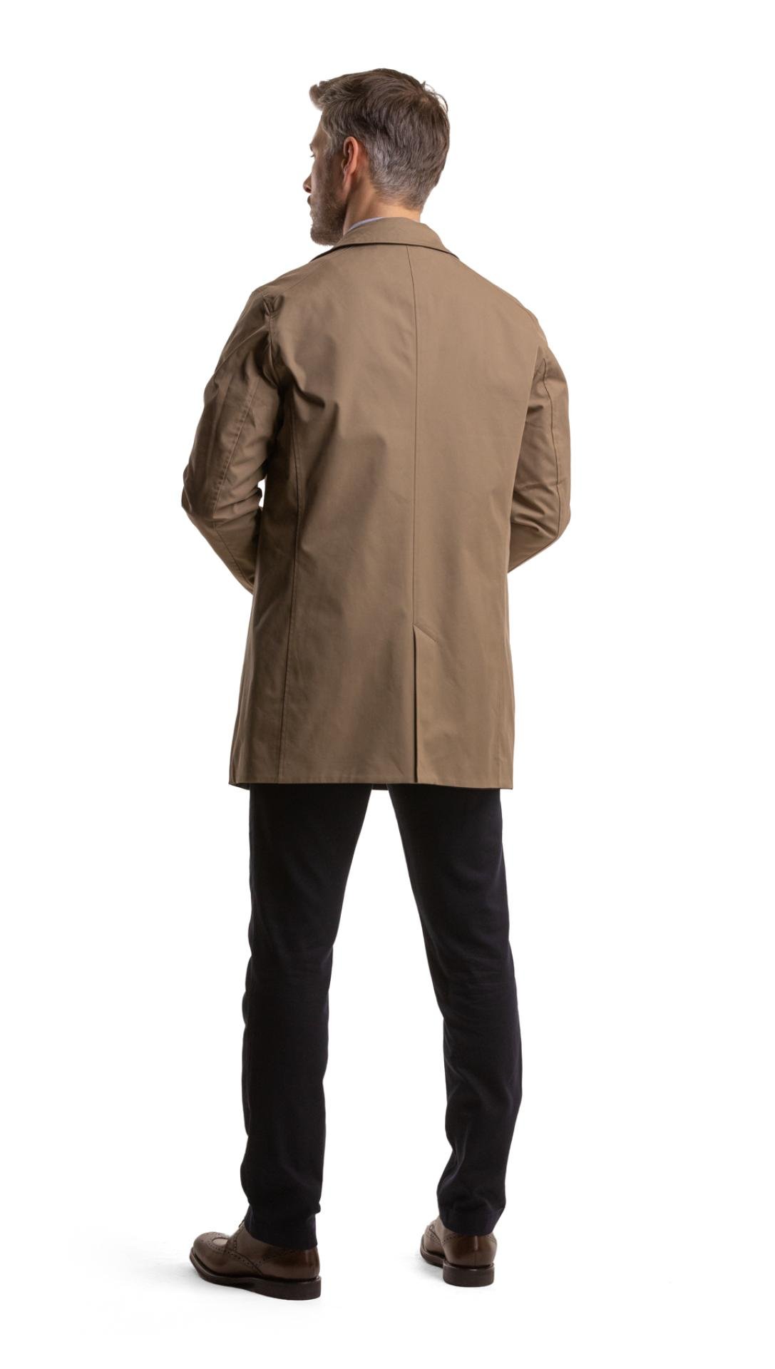 Béžovomodrý oboustranný voděodolný kabát Gloucest