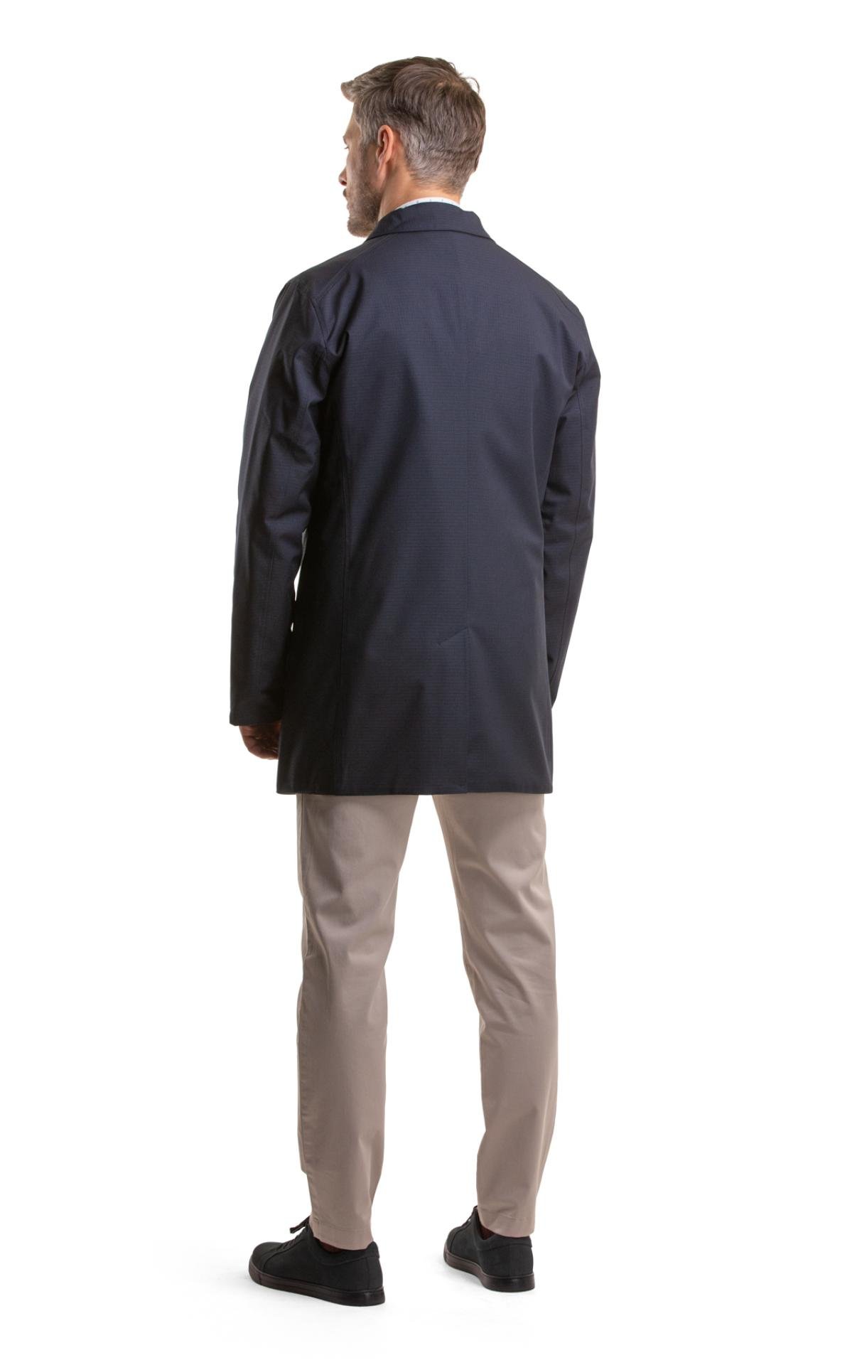Modročerný oboustranný voděodolný kabát Gloucest