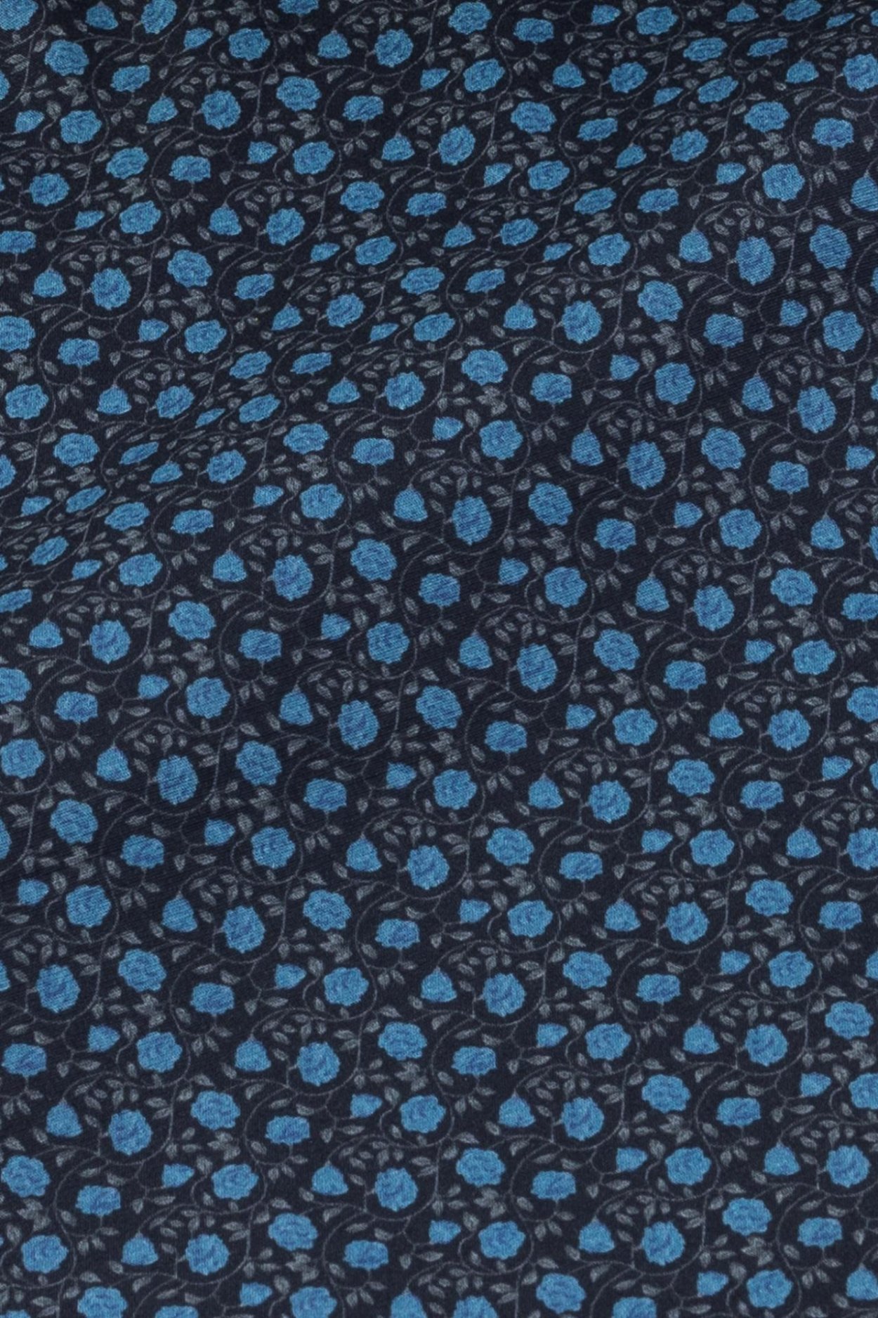 Pánská tmavě modrá strečová košile s květinovým vzorem