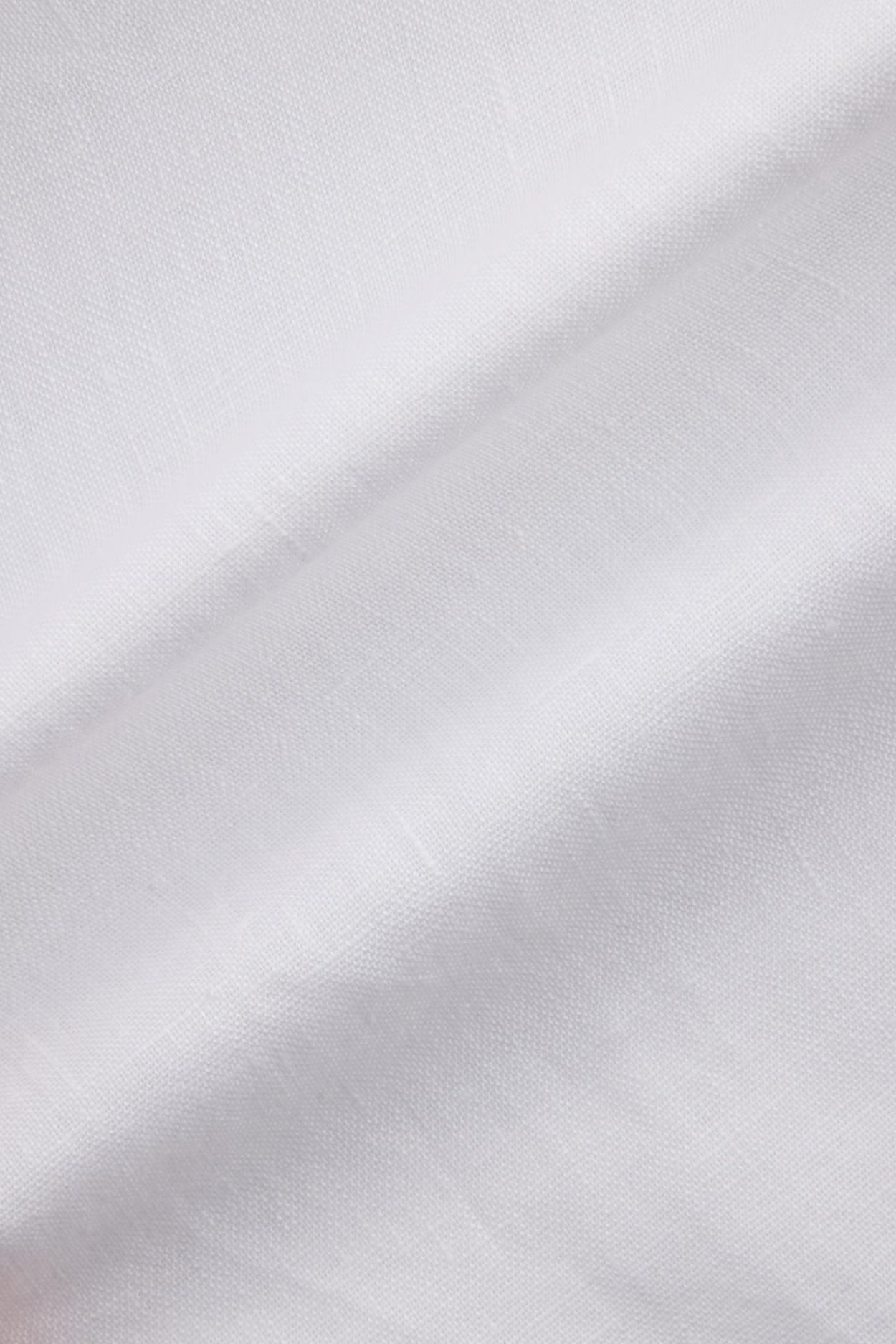 Pánská bílá lněná košíle s krátkým rukávem