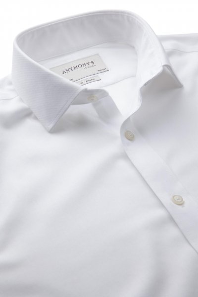Bílá non-iron košile na manžetové knoflíčky