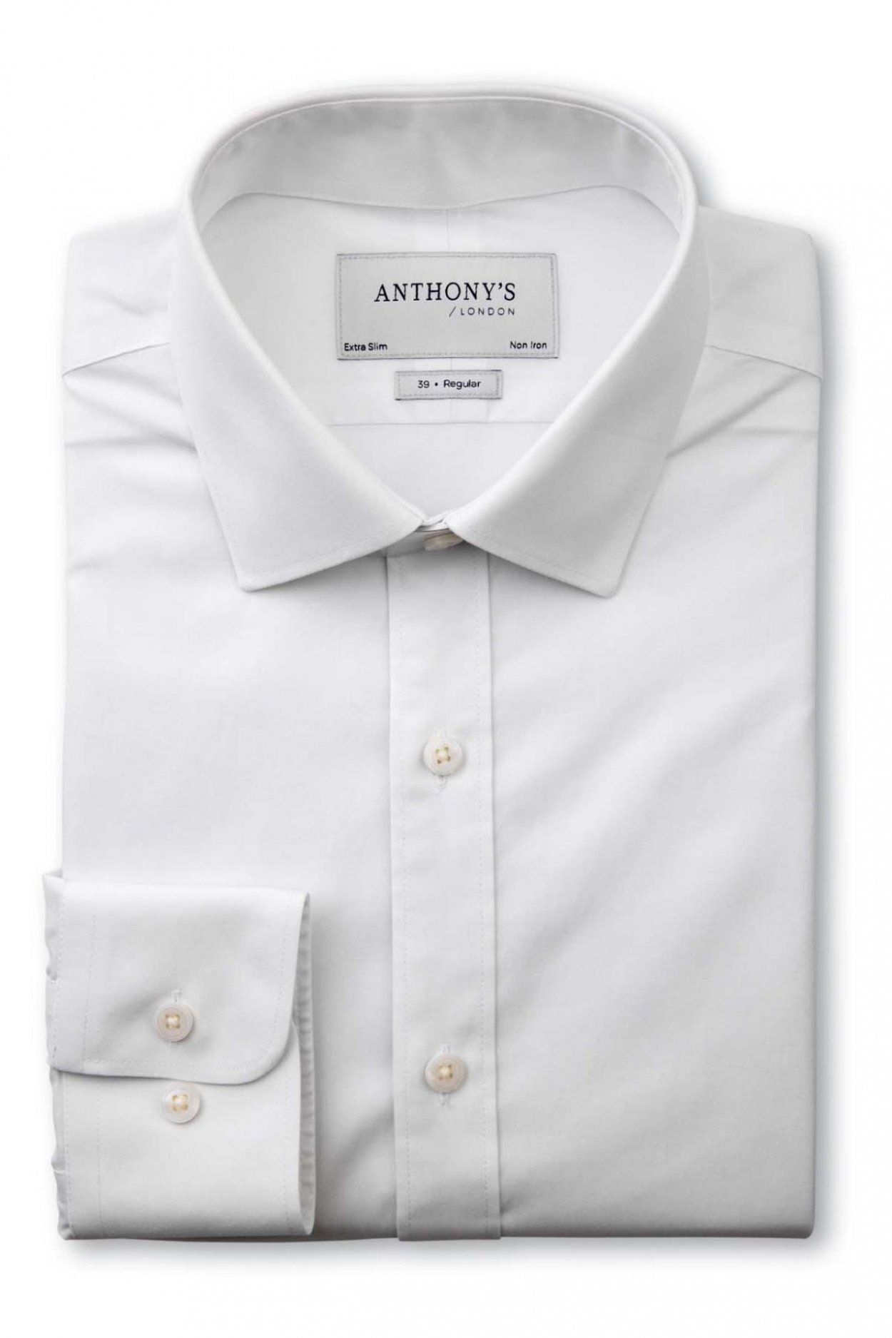 Pánská bílá non-iron košile