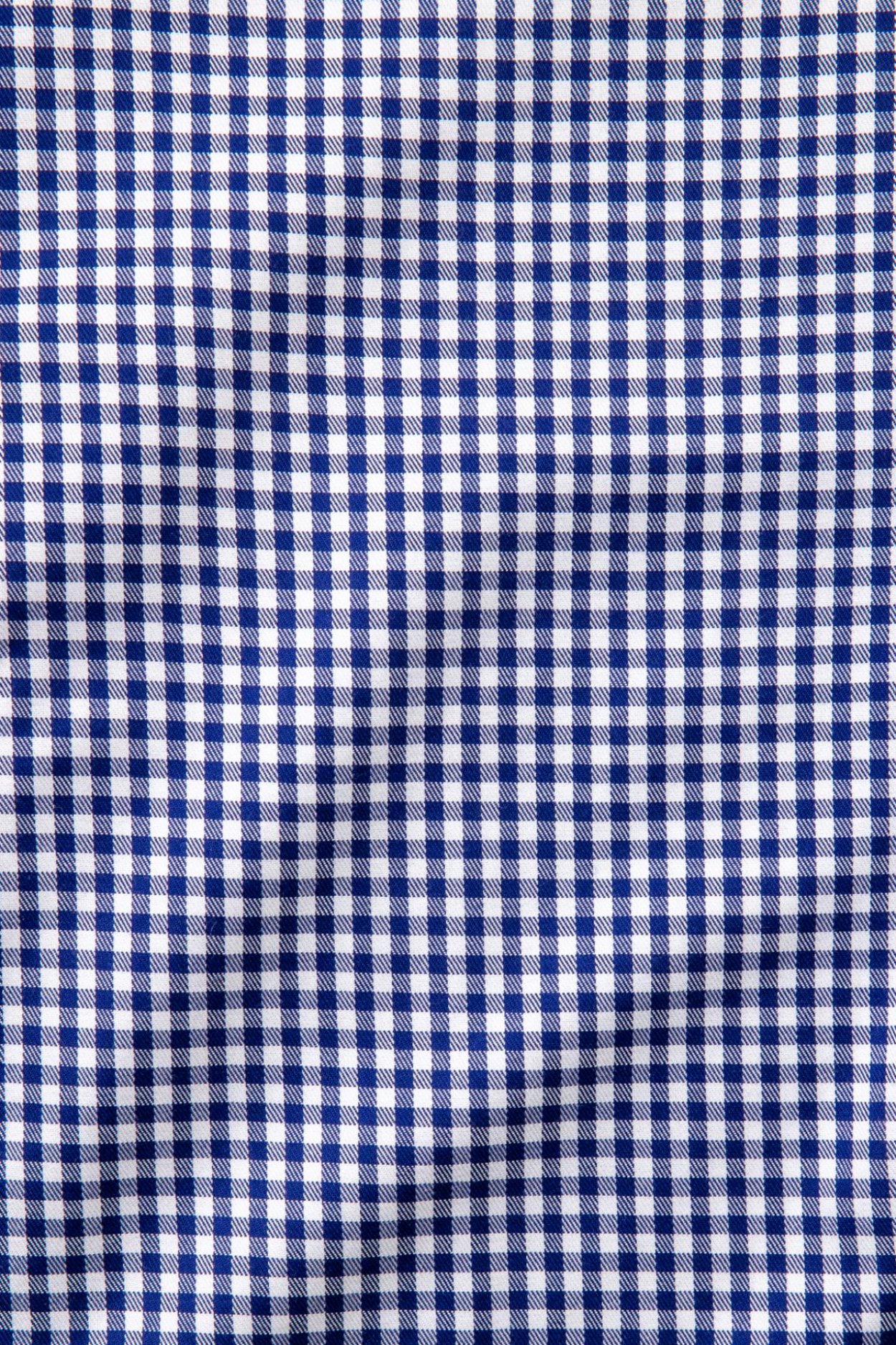 Pánská tmavě modrá non-iron kostkovaná košile