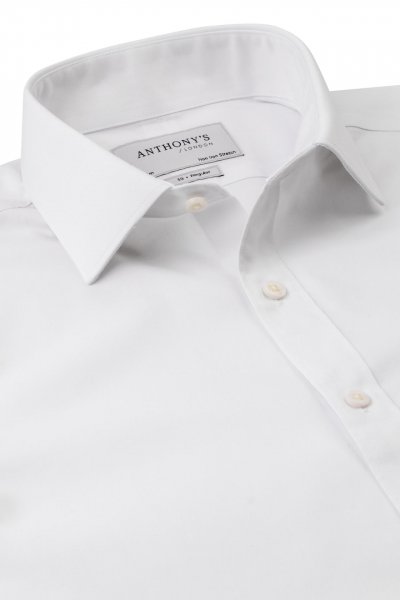 Bílá non-iron strečová košile
