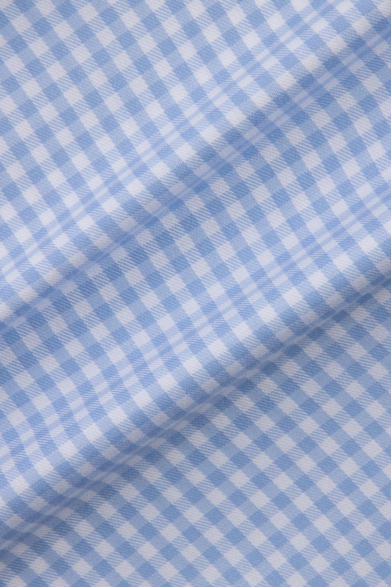 Pánská modrobílá non-iron kostkovaná košile