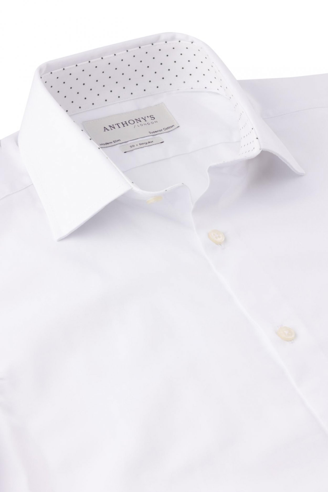 Pánská bílá košile s barevným detailem