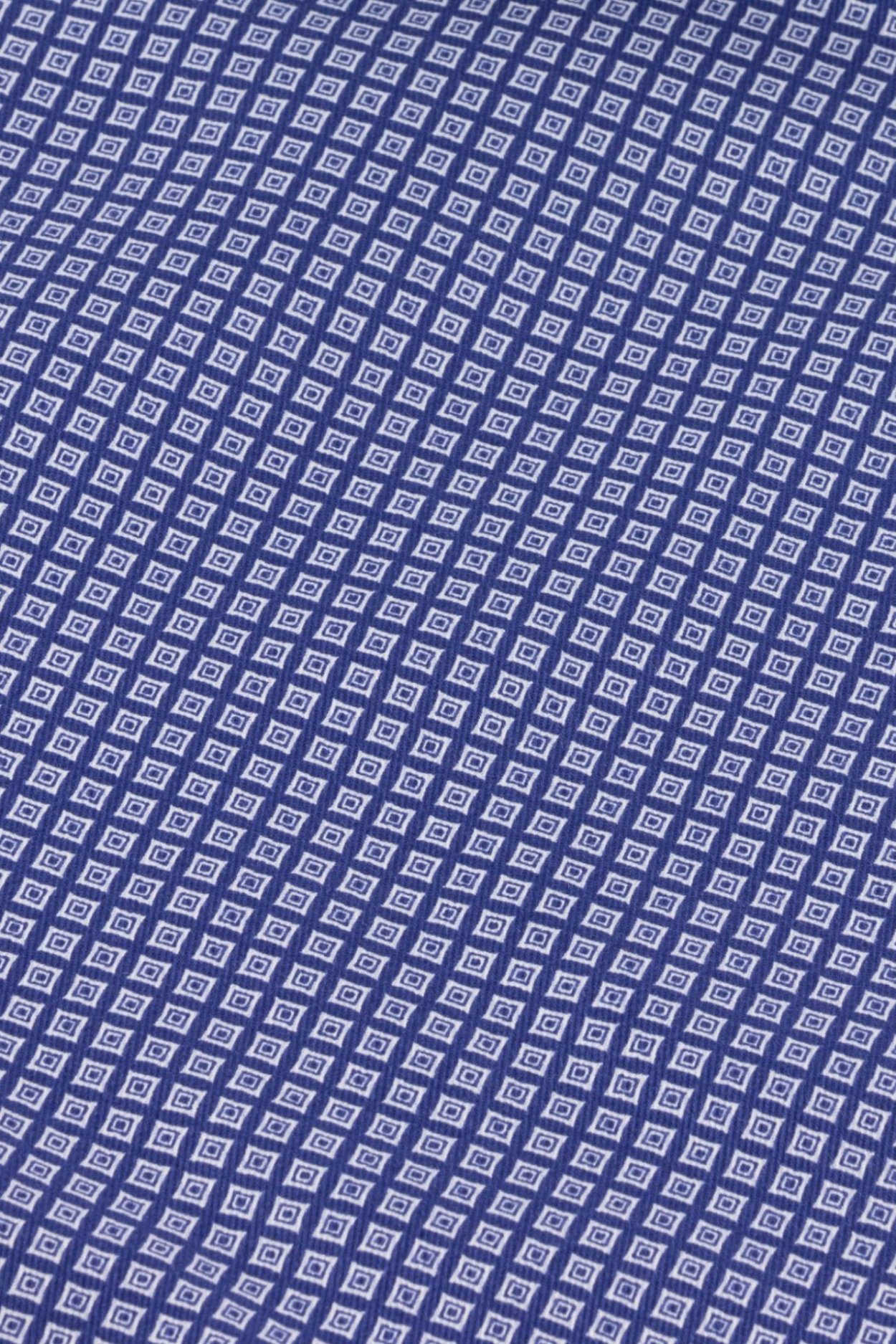 Pánská modrobílá non-iron košile s geometrickým vzorem