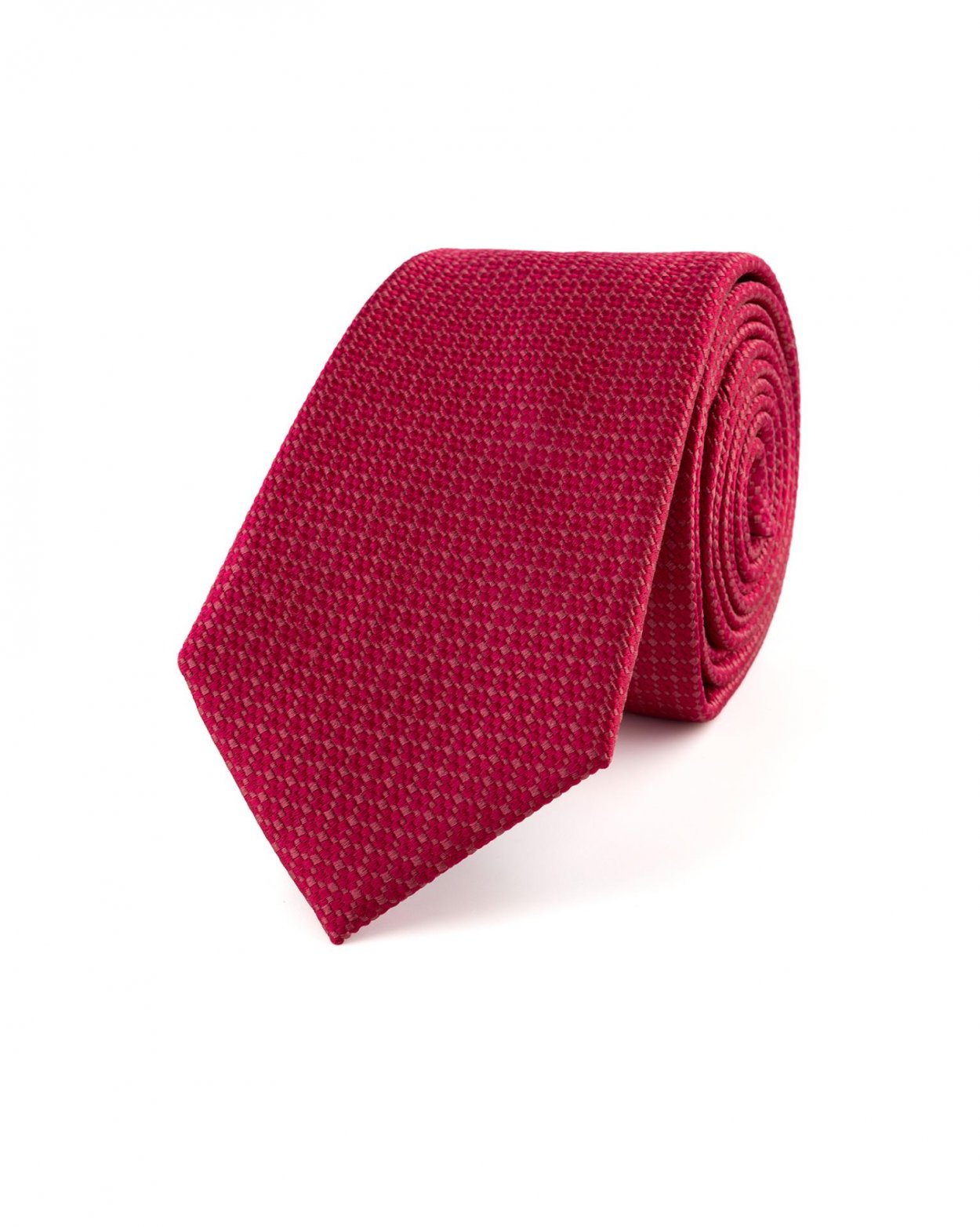 Červená hedvábná kravata