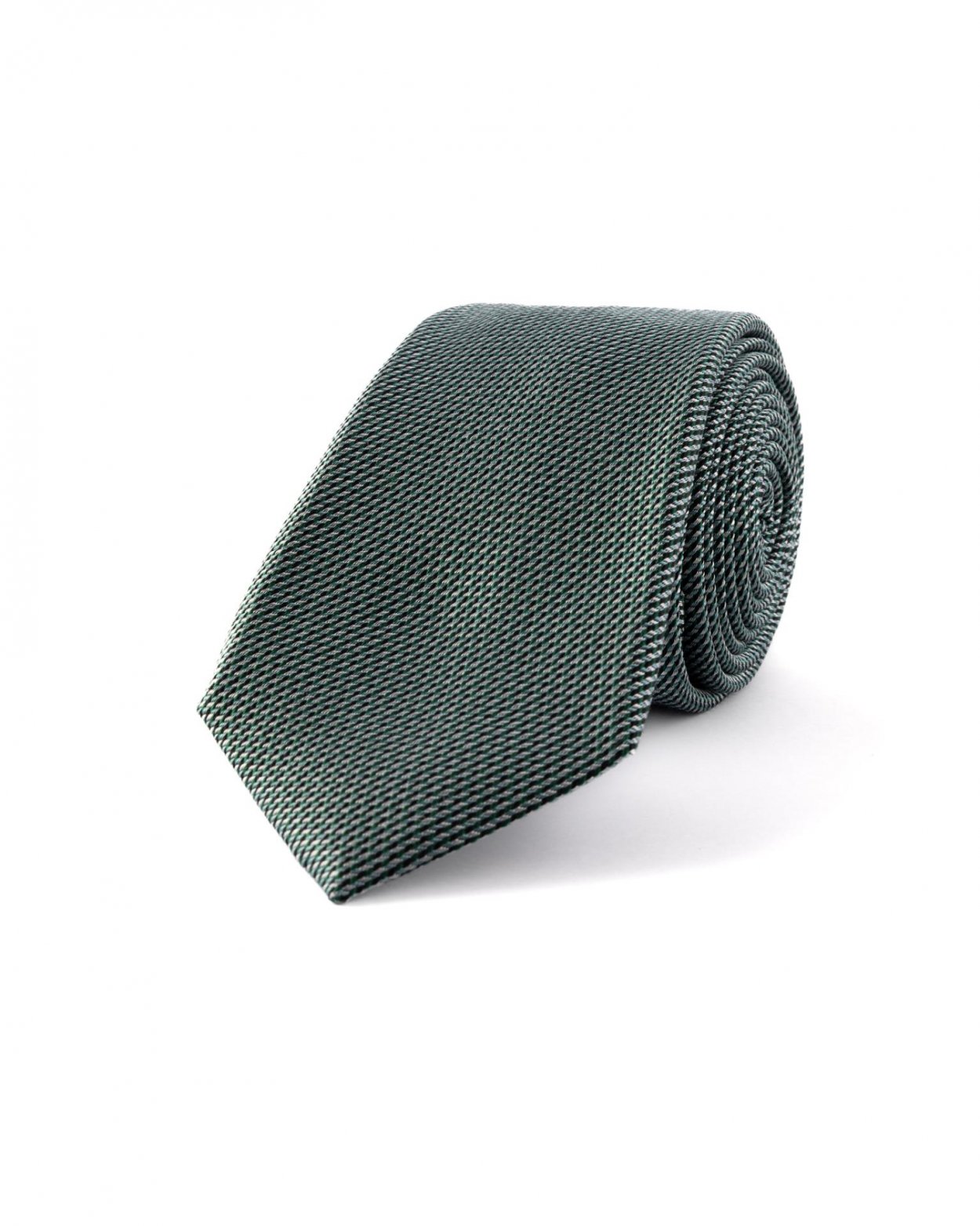 Zelená hedvábná kravata