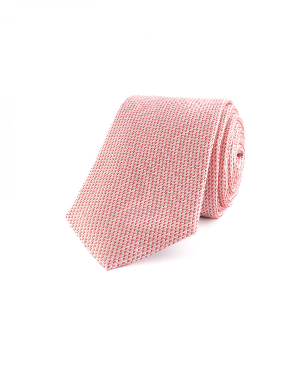 Růžová hedvábná kravata