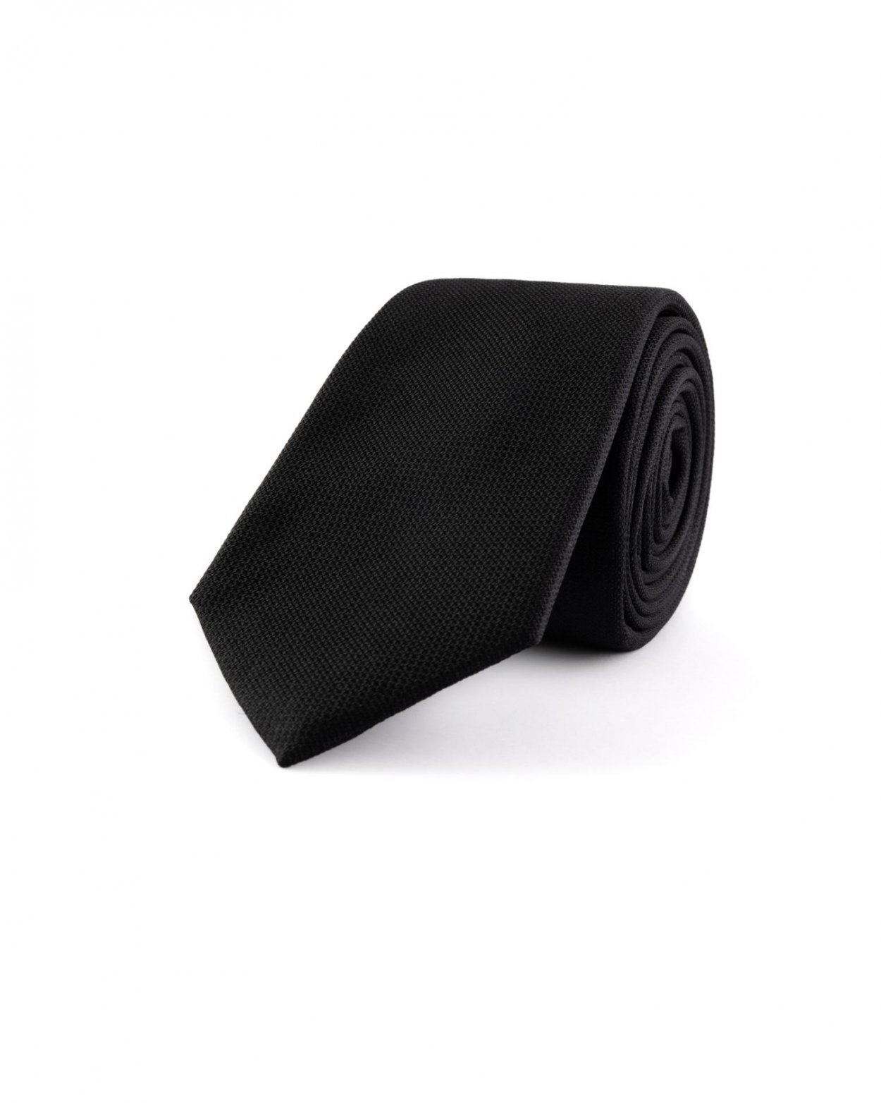 Černá hedvábná kravata