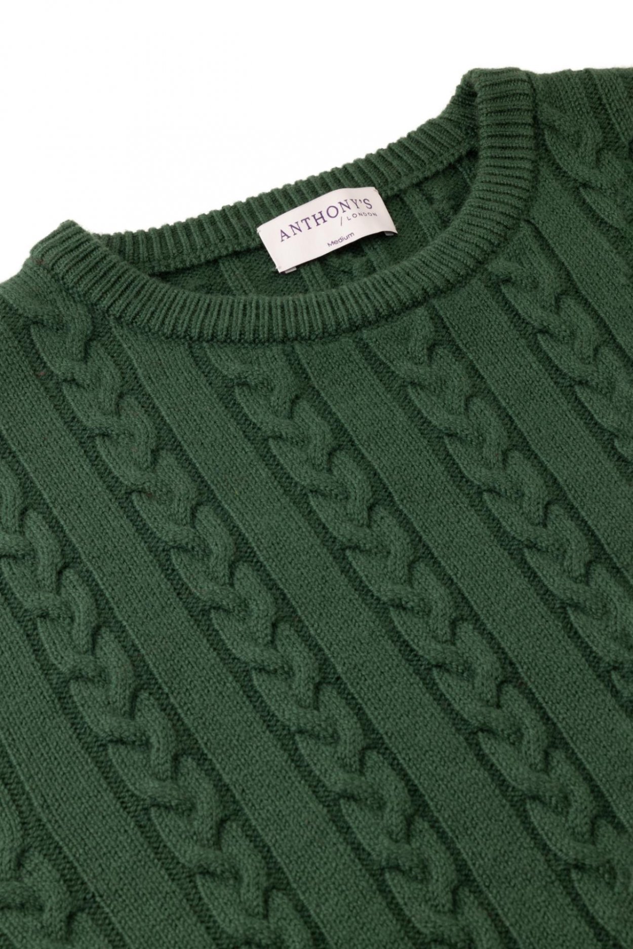 Zelený vlněný svetr Inverness