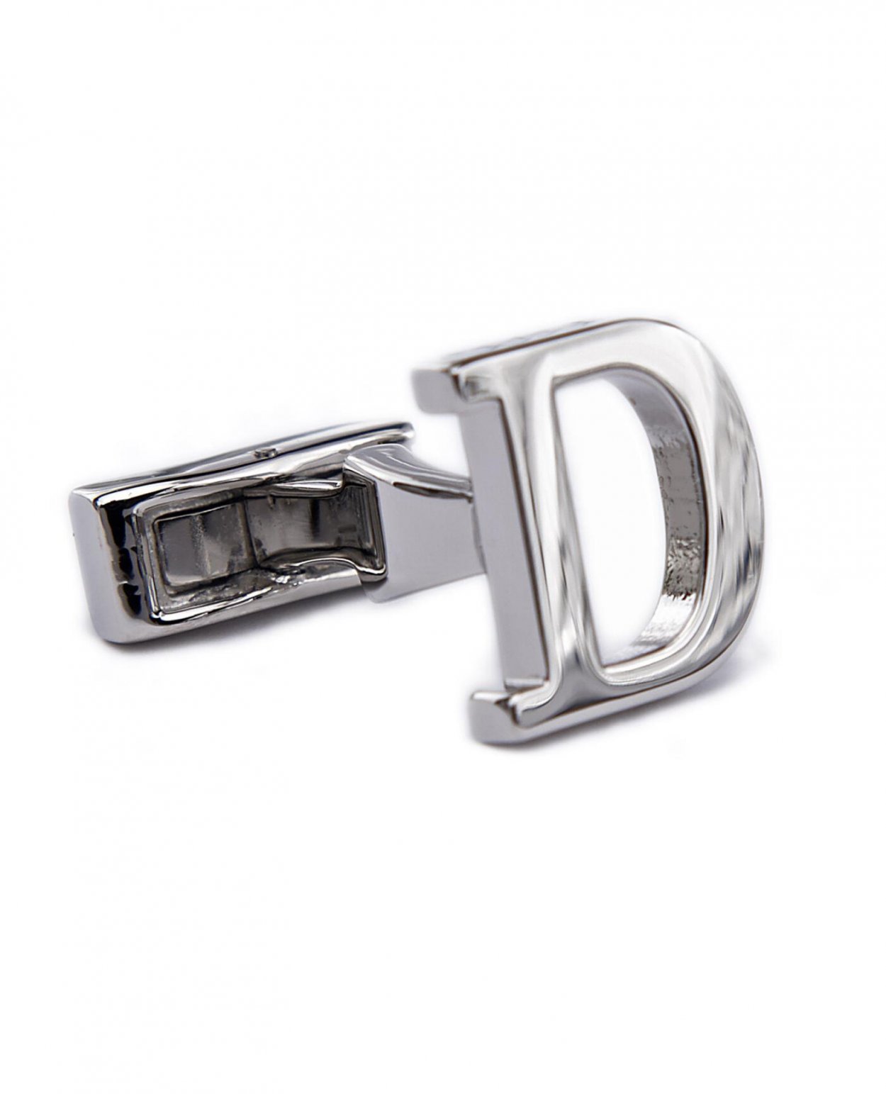 Stříbrné manžetové knoflíčky s iniciály - D