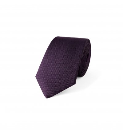 Fialová hedvábná kravata