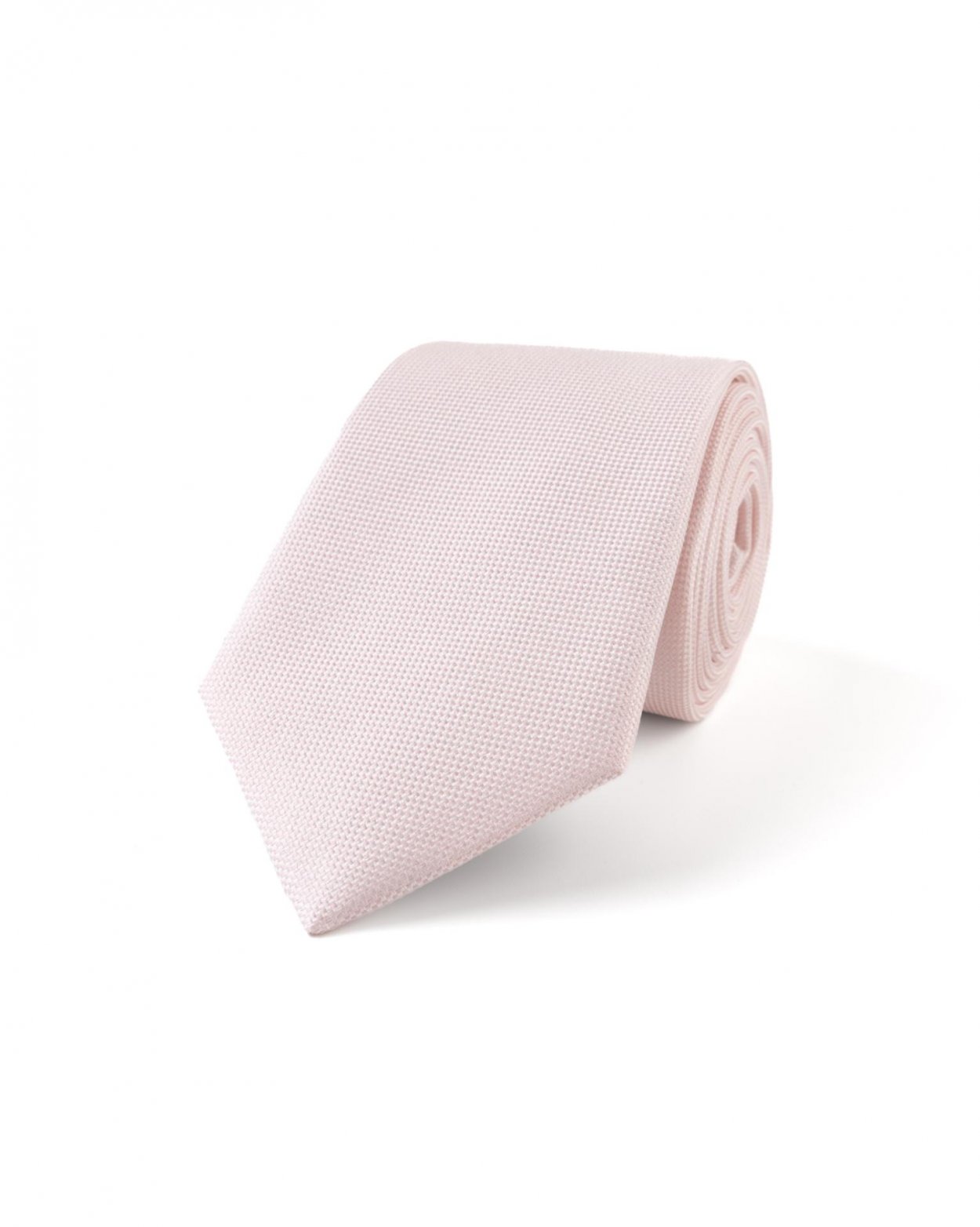 Růžová hedvábná kravata