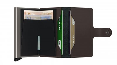 Kožená peněženka Secrid v hnědé barvě