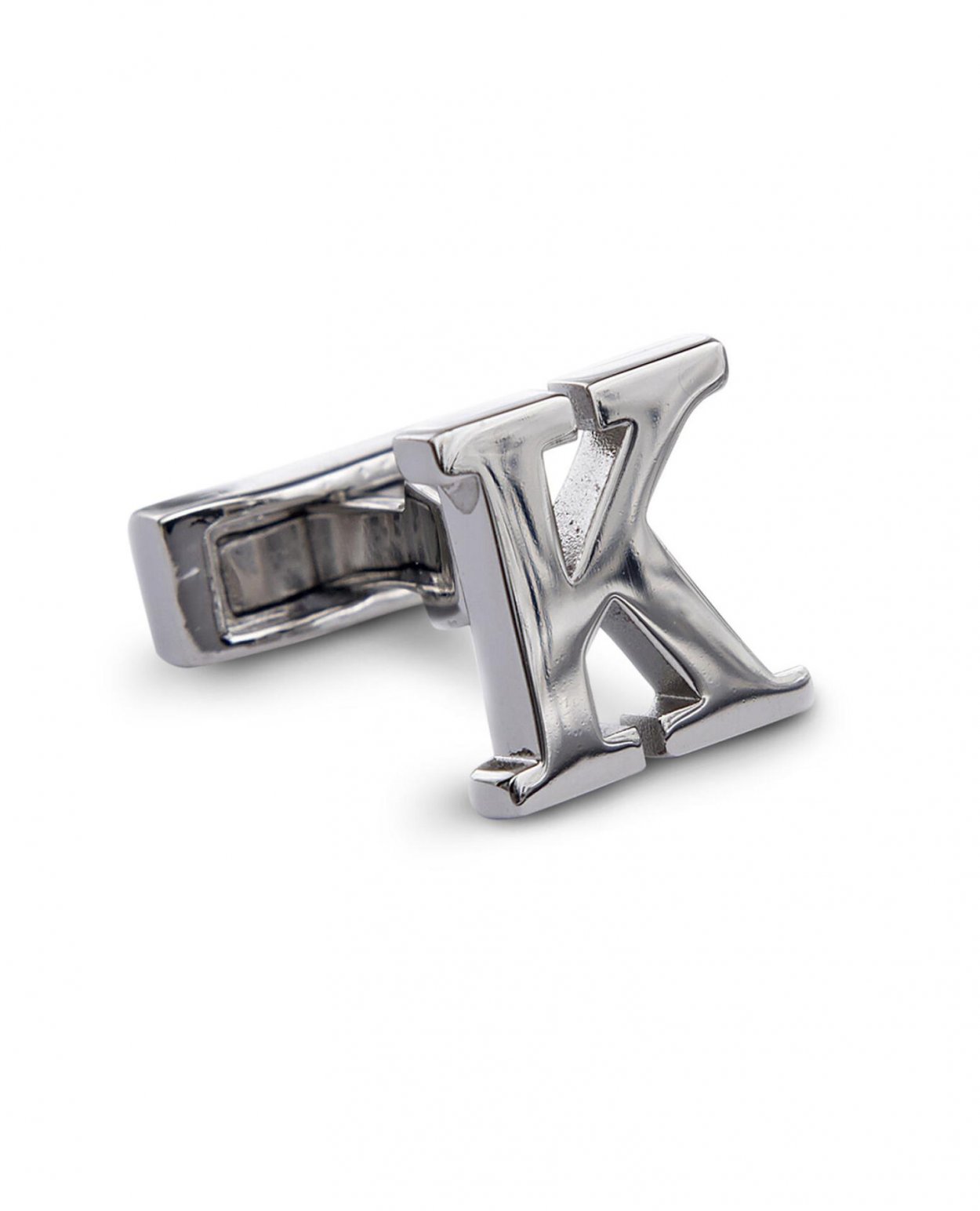 Stříbrné manžetové knoflíčky s iniciály - K
