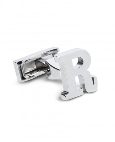 Stříbrné manžetové knoflíčky s iniciály - R
