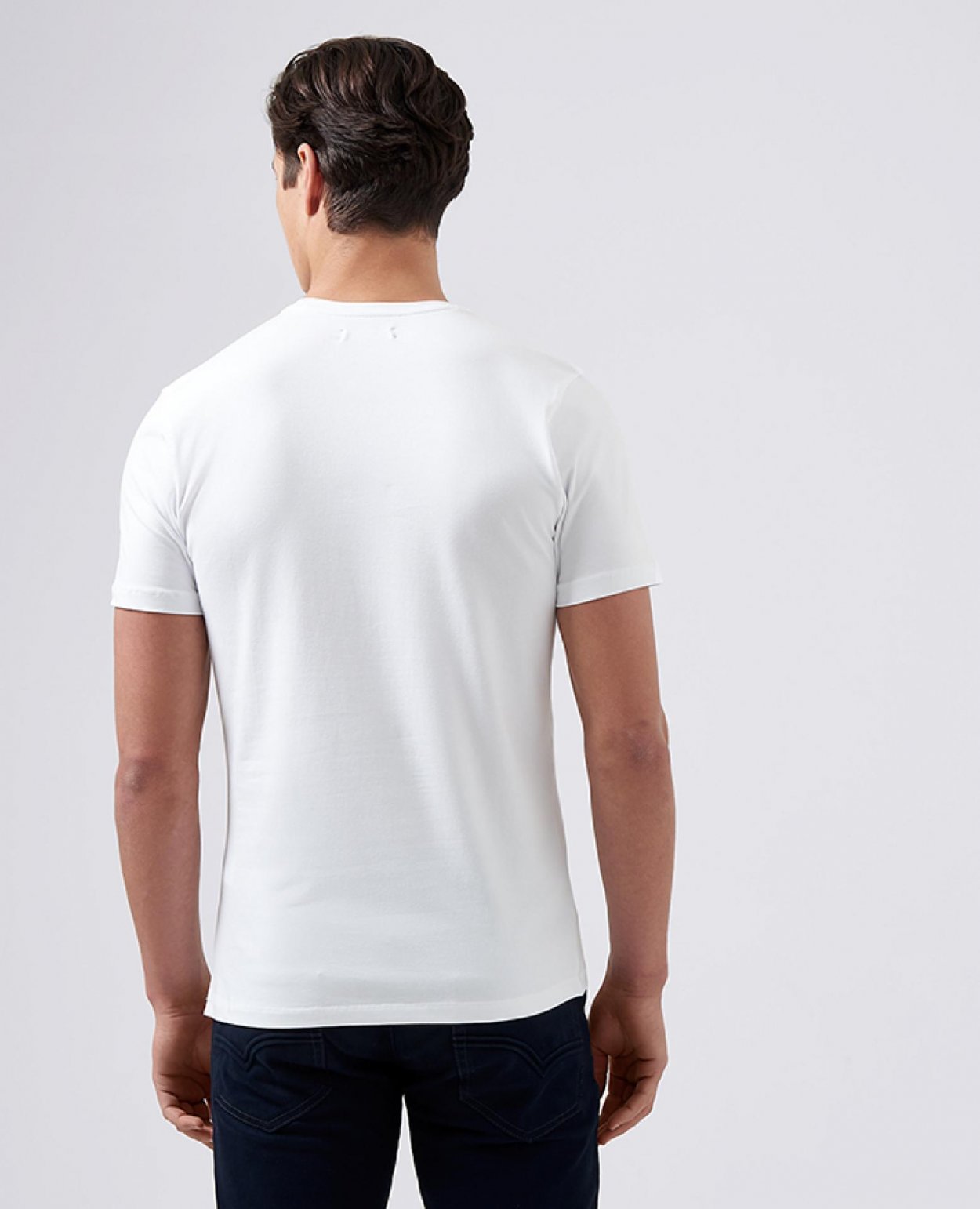 Bílé bavlněné tričko