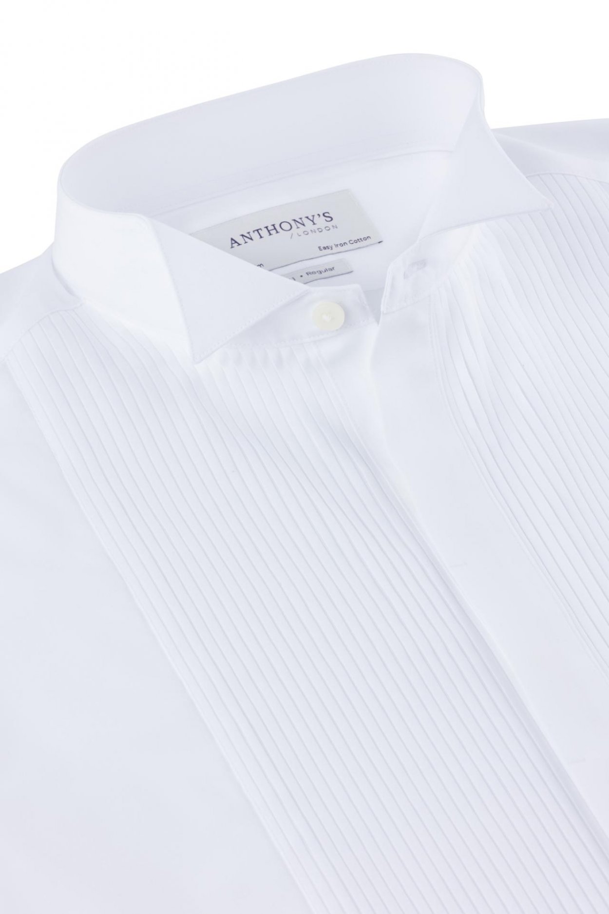 Pánská bílá smokingová košile na manžetové knoflíčky