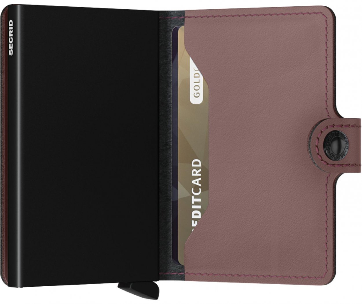 Kožená peněženka Secrid v růžové barvě
