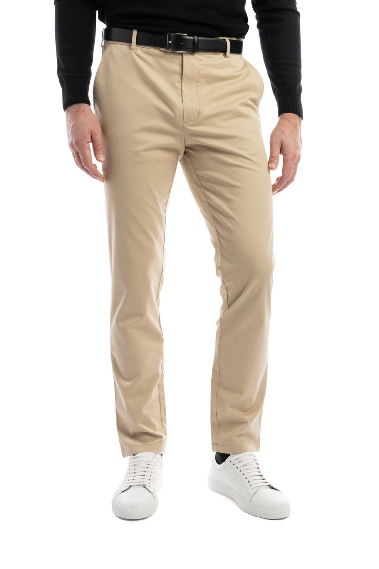 Béžové odlehčené non-iron kalhoty Thomas