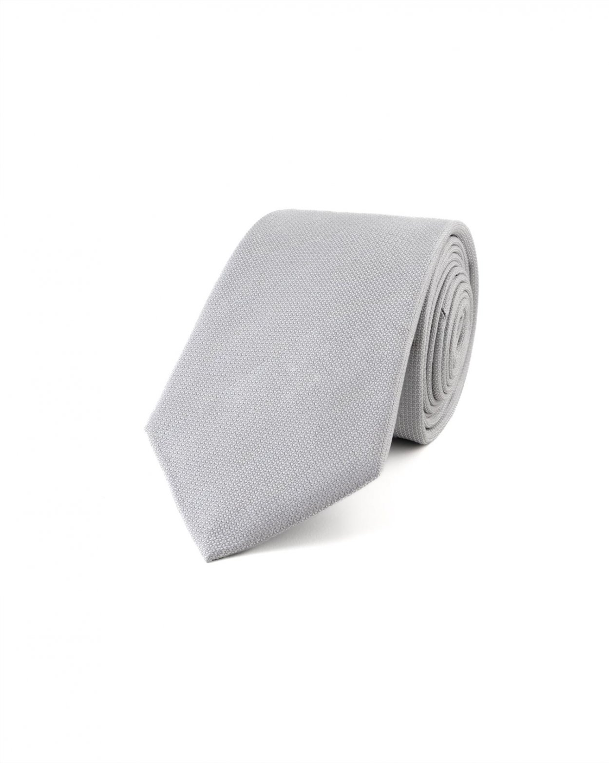 Stříbrná hedvábná kravata