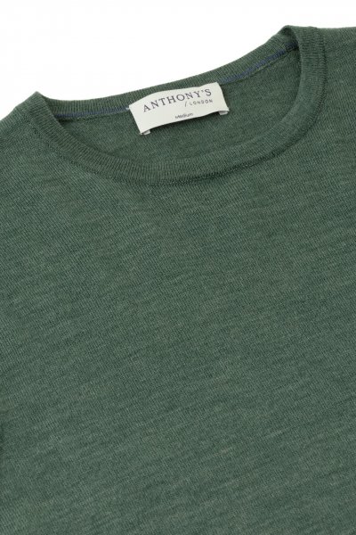 Olivový merino svetr Hampstead