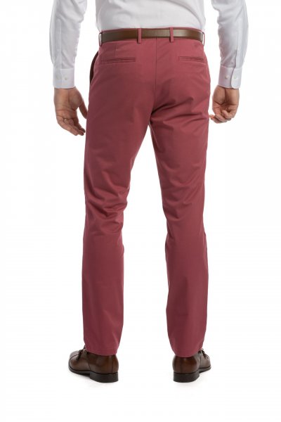 Červené non-iron kalhoty Freddie