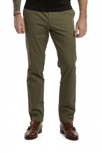Zelené non-iron kalhoty Freddie