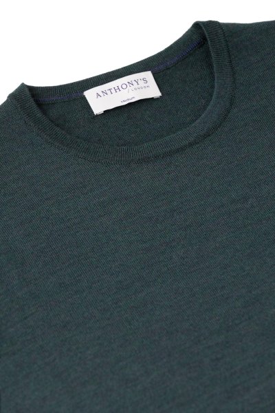 Zelený merino svetr Hampstead