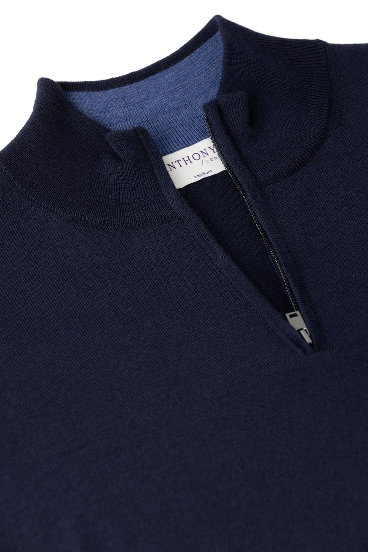 Tmavě modrý merino svetr York