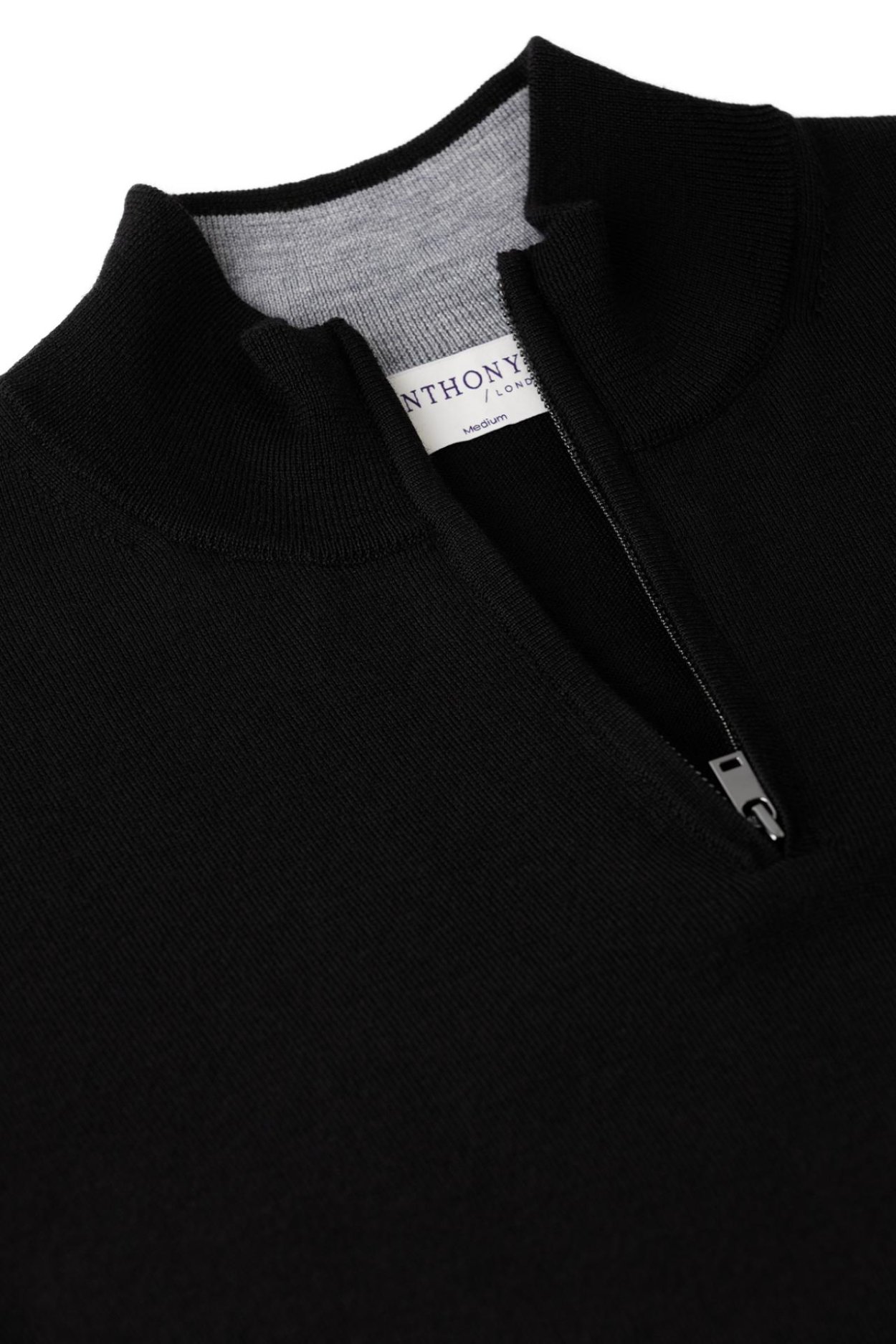 Černý merino svetr York