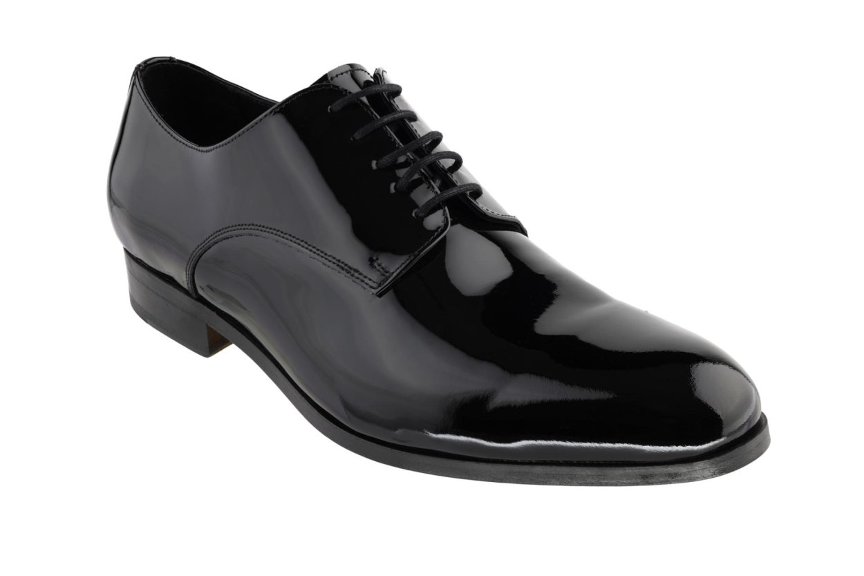 Černé lesklé derby boty Mayfair