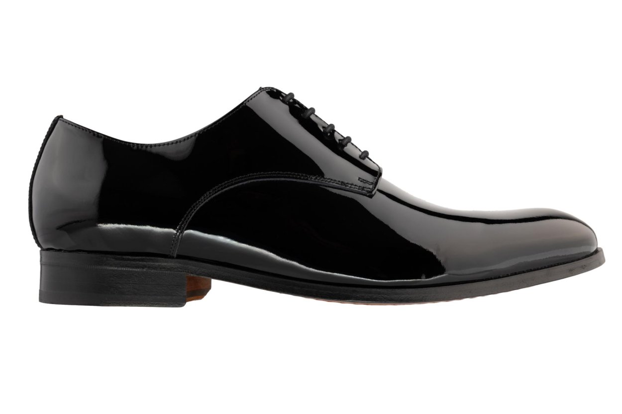 Černé lesklé derby boty Mayfair