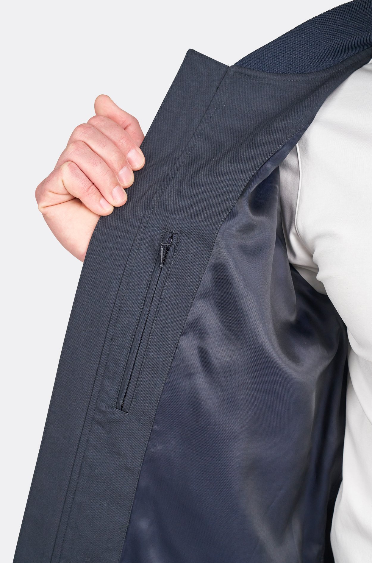 Tmavě modrá bunda Harrington