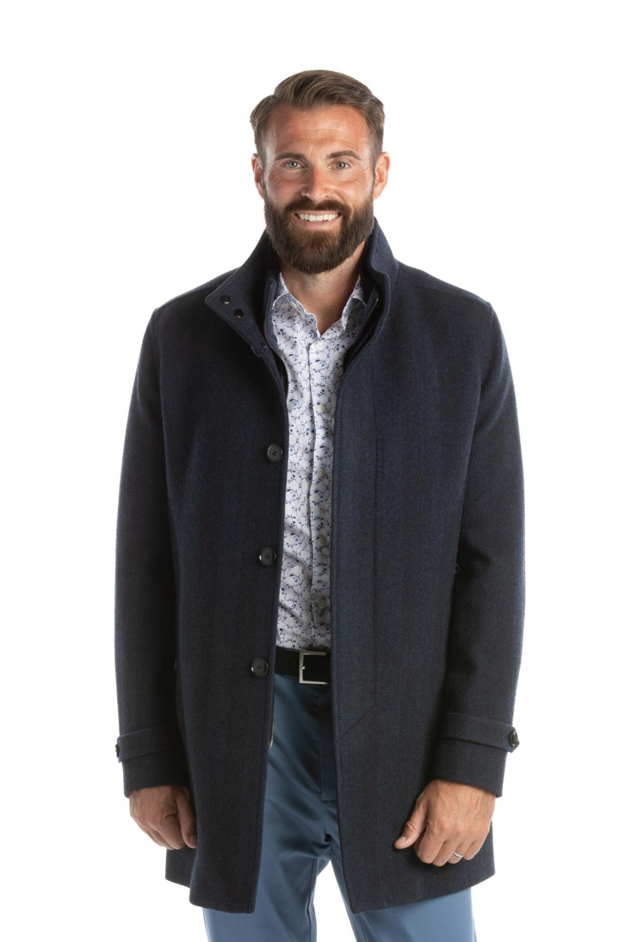 Tmavě modrý kabát Lingfield