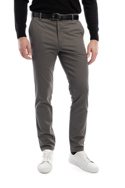 Šedé non-iron bavlněné kalhoty Freddie