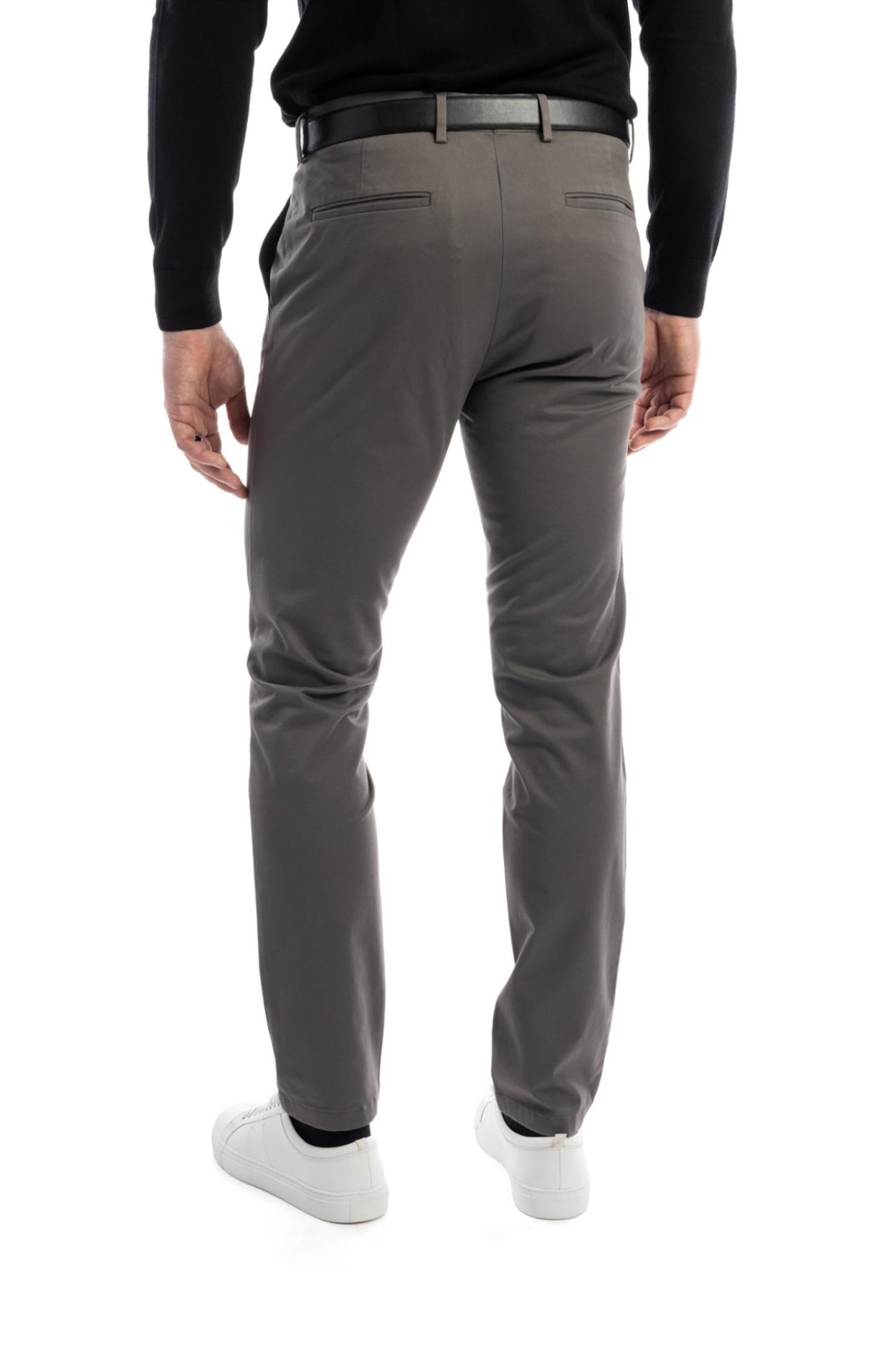 Šedé non-iron bavlněné kalhoty Freddie