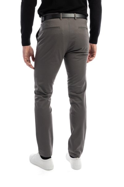 Šedé non-iron bavlněné kalhoty Freddie