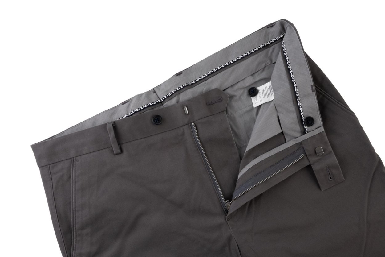 Šedé non-iron bavlněné kalhoty Freddie