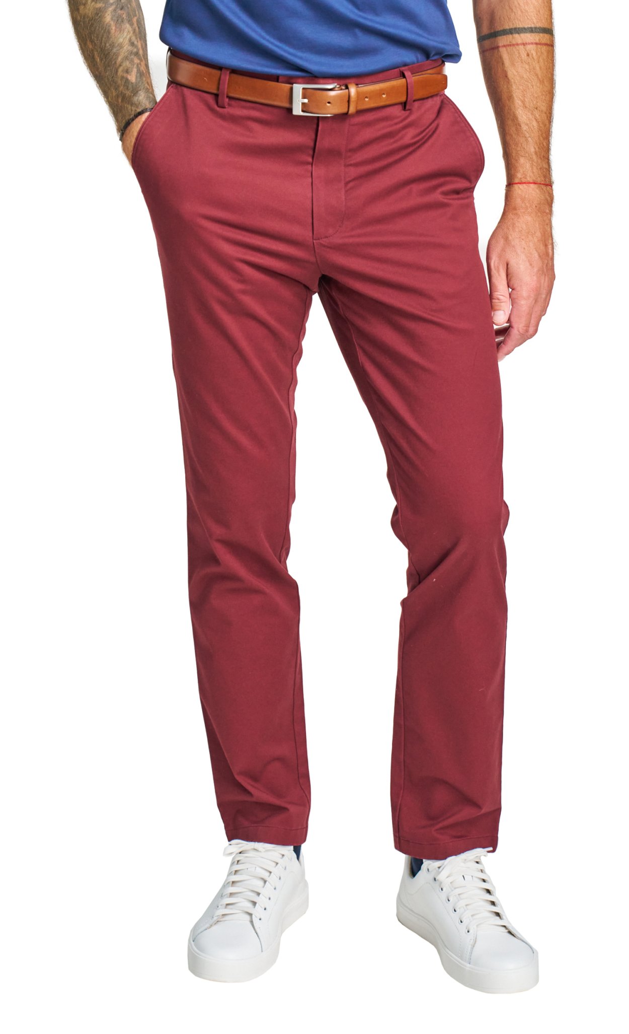 Vínové non-iron kalhoty Freddie