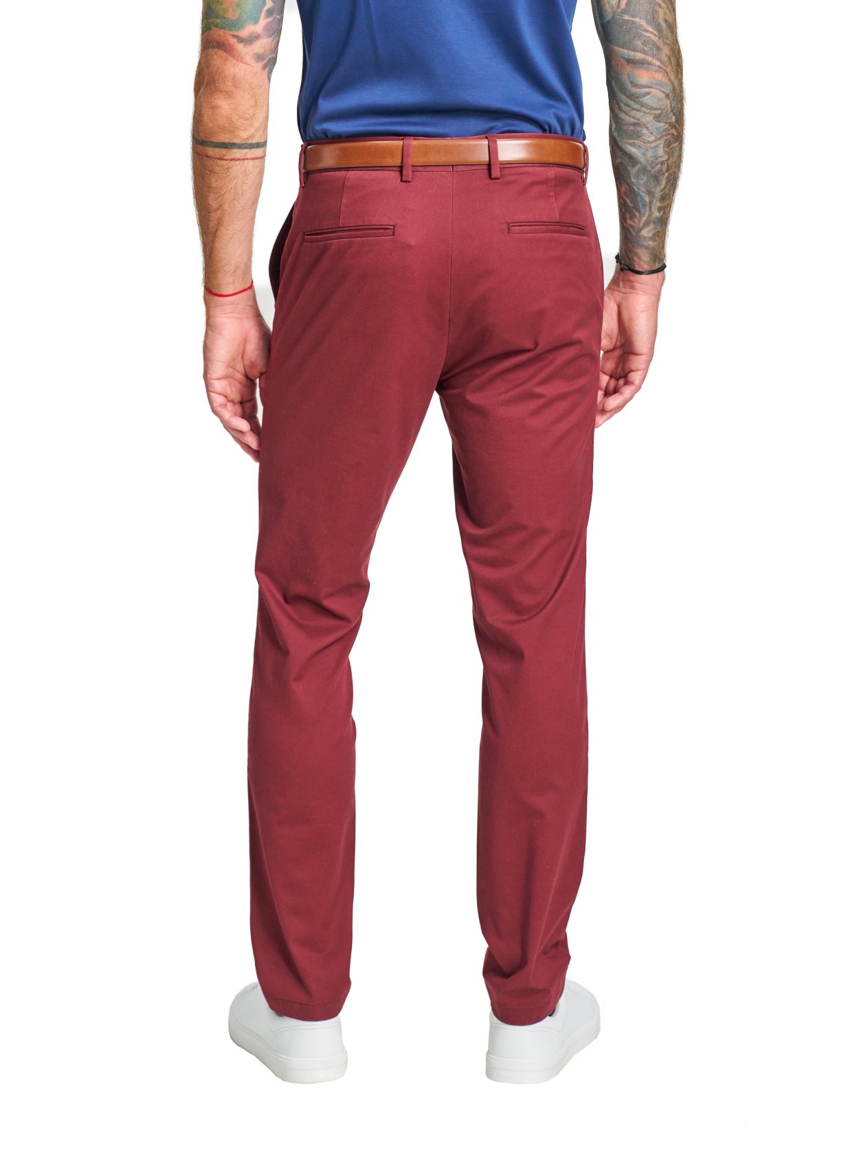 Vínové non-iron kalhoty Freddie