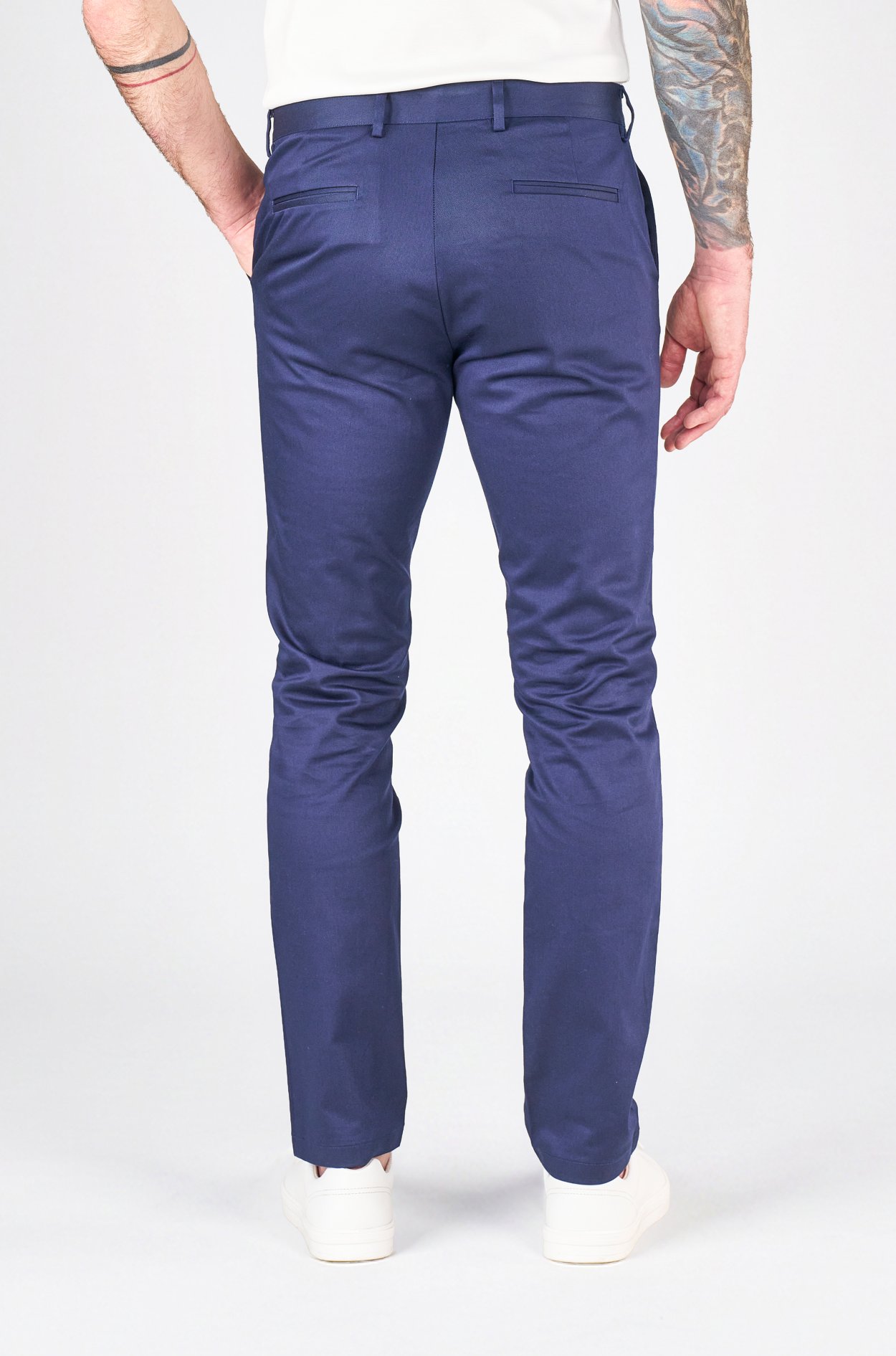 Tmavě modré bavlněné kalhoty Matlock