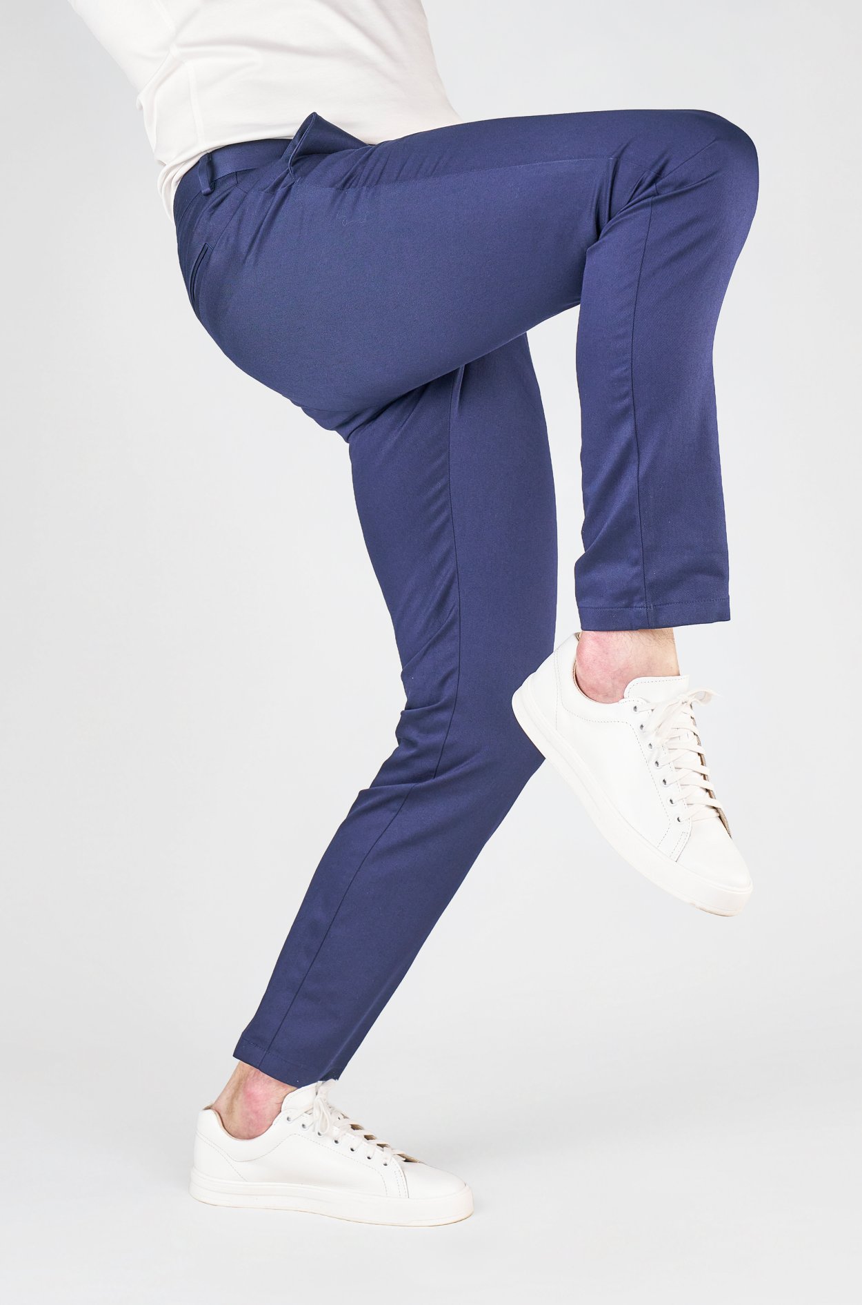 Tmavě modré bavlněné kalhoty Matlock