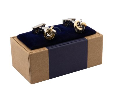 Zlato stříbrné manžetové knoflíčky