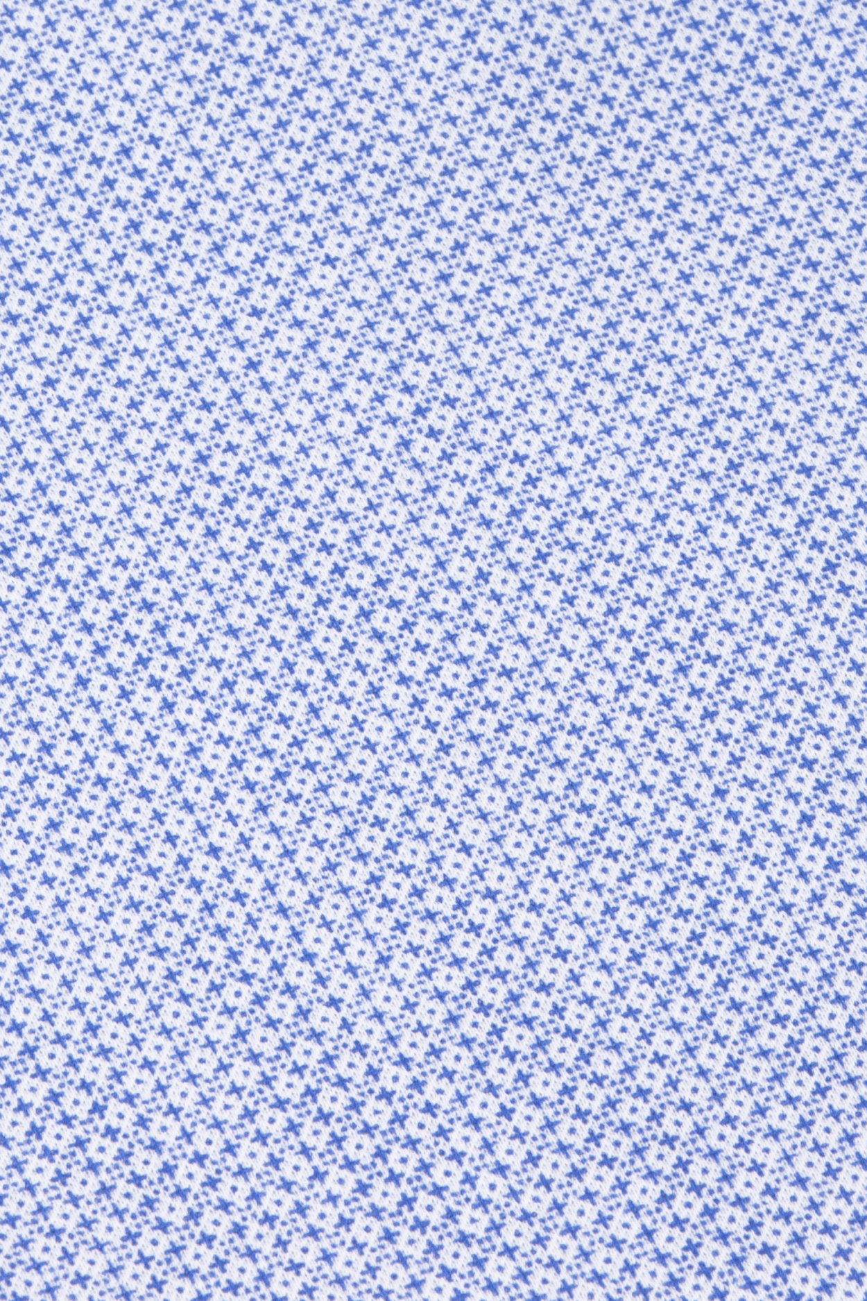 Pánská modrobílá strečová košile s geometrickým vzorem