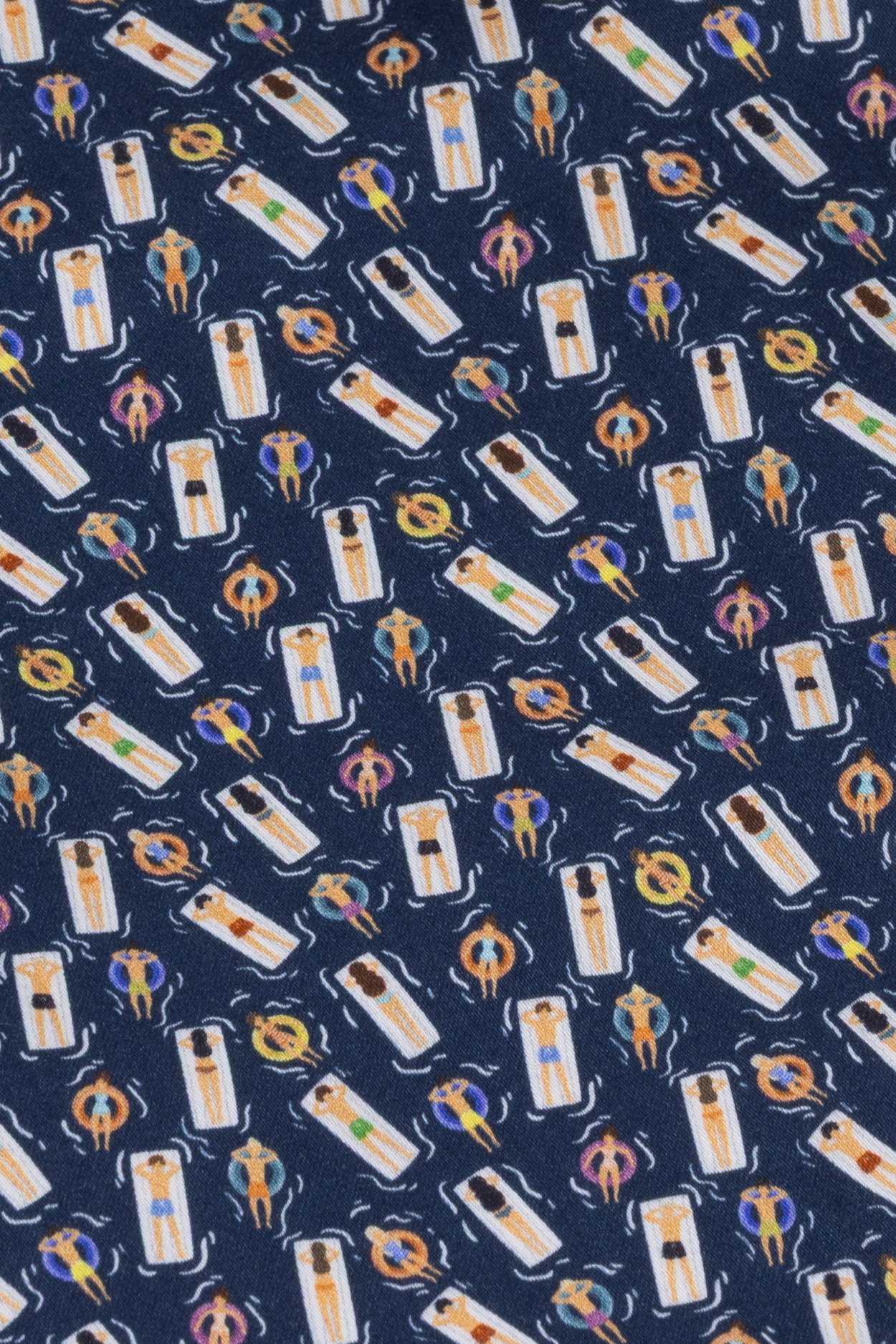 Pánská tmavě modrá strečová košile se vzorem