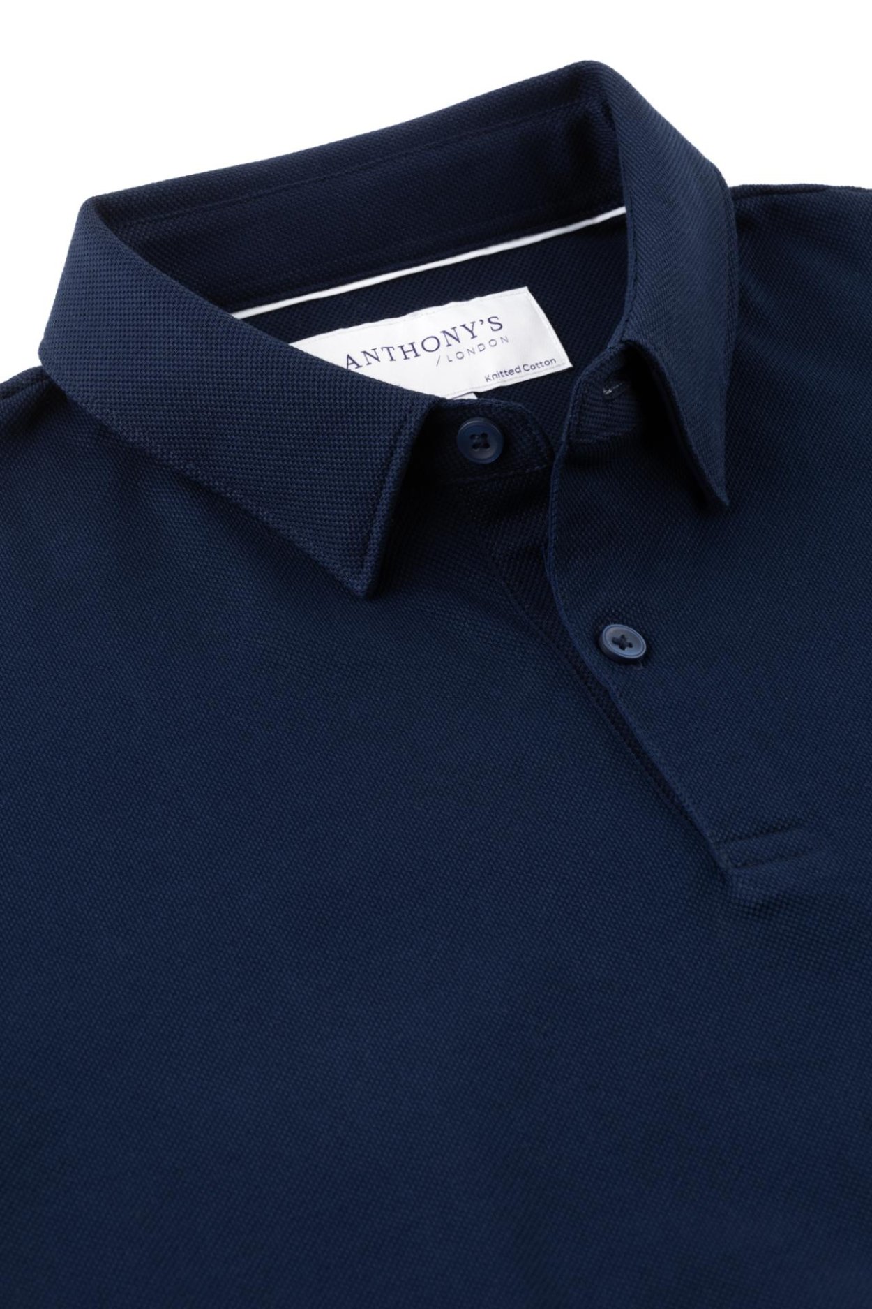 Tmavě modré bavlněné polo tričko Pique