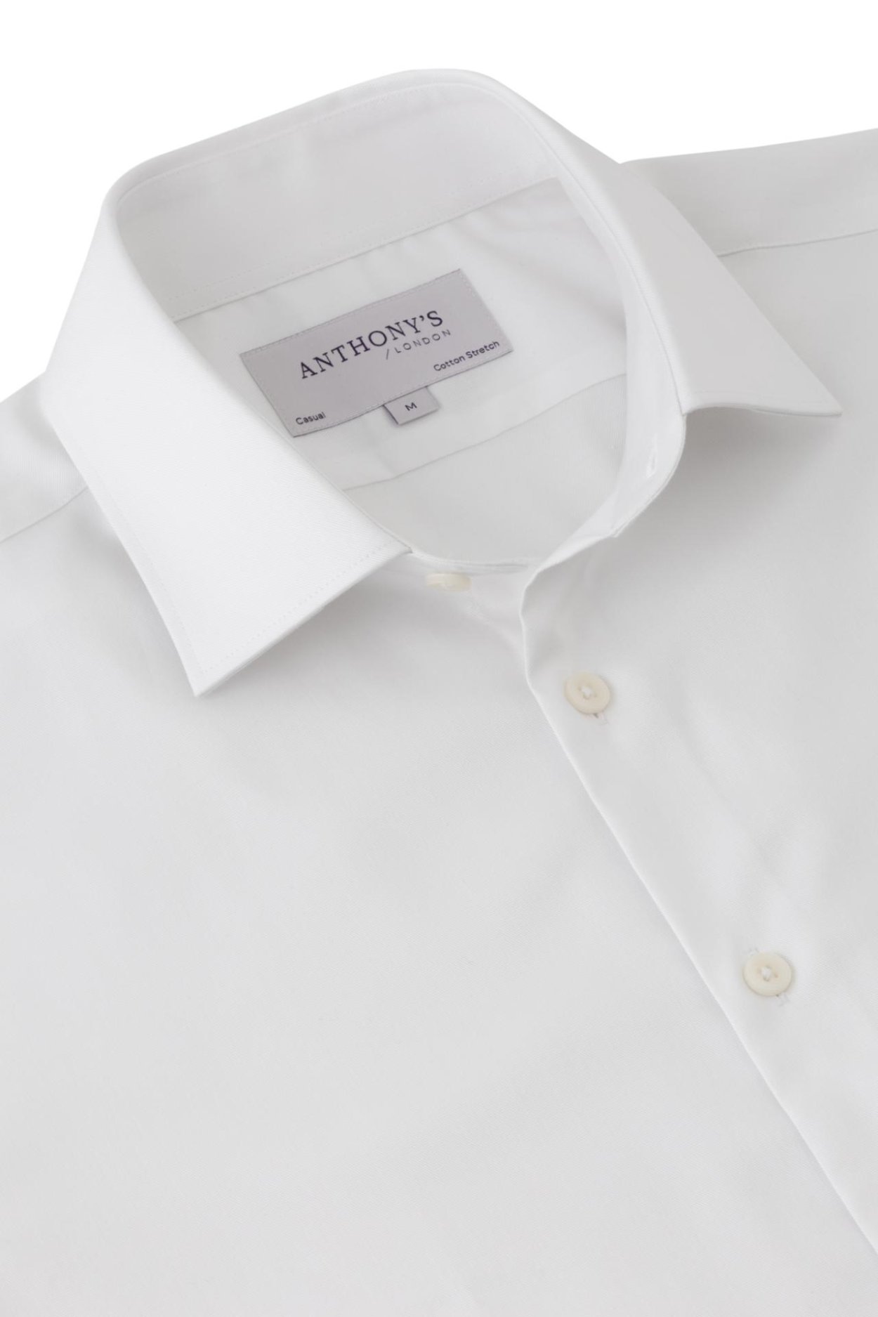 Pánská bílá strečová košile